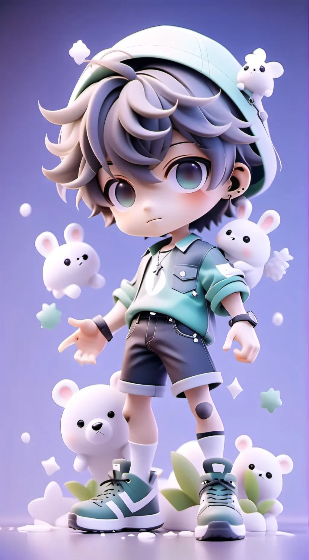 ai character: lucas  background
