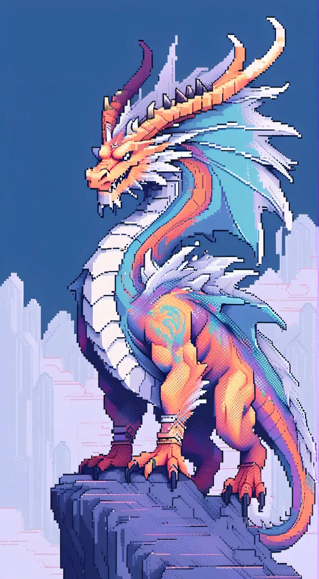 ai character: Deathsong dragon background