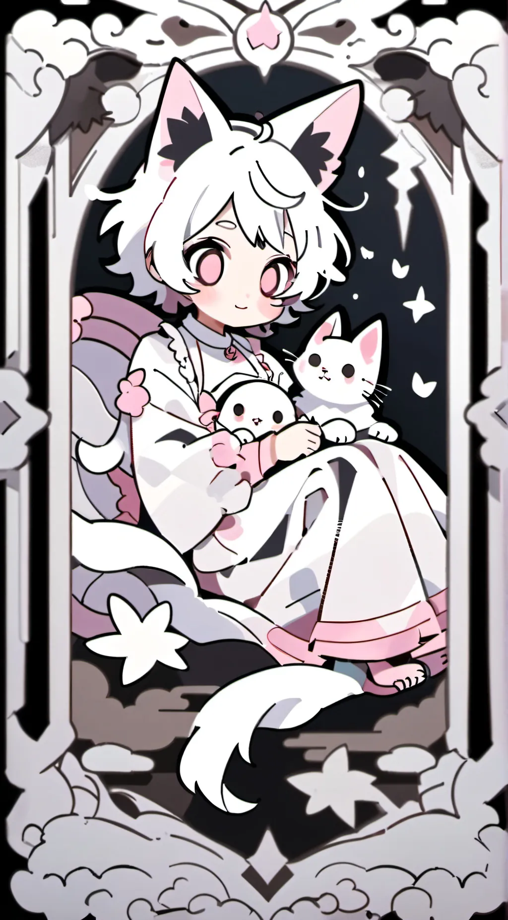 ai character: Lost kitty background