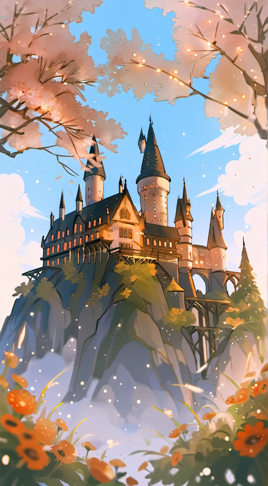 ai character: Hogwarts background