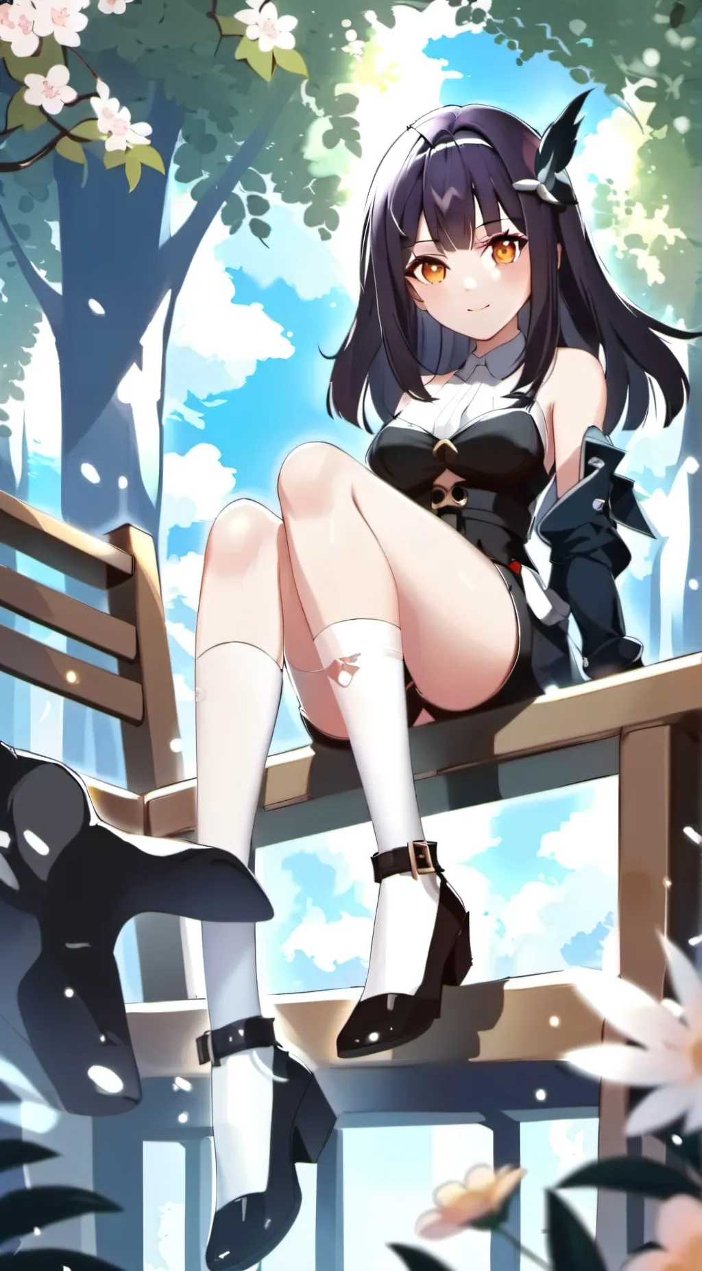 ai character: Sakura background