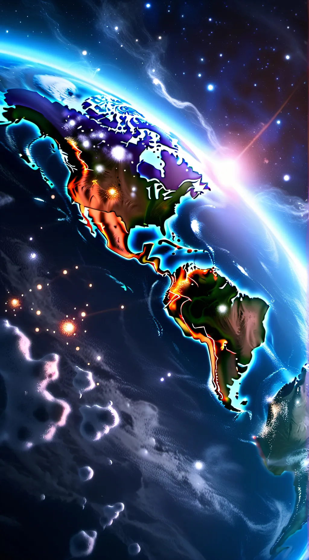 ai character: enchanted earth background