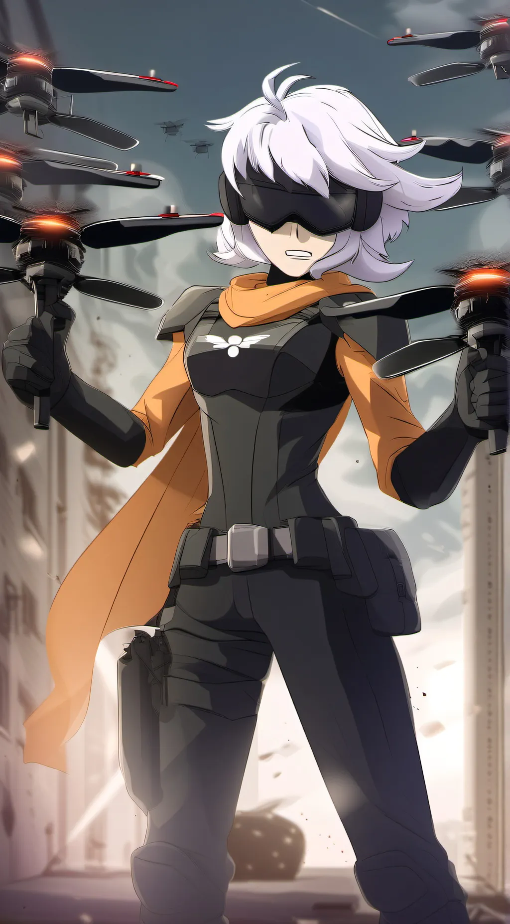 ai character: Muder Drones 🗡🗡 background