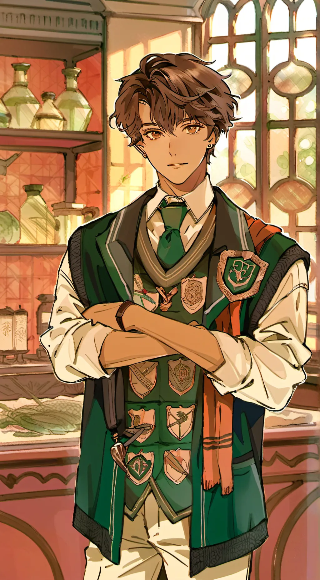 ai character: Sebastian sallow background
