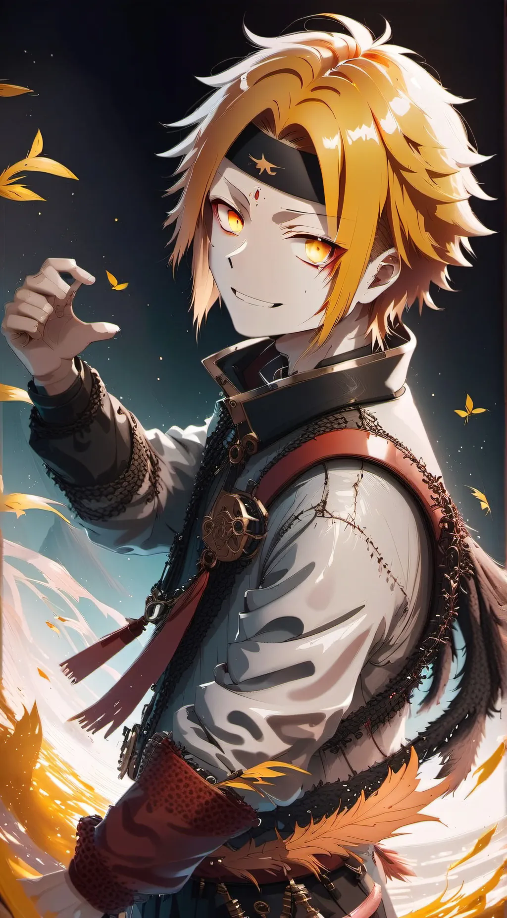 ai character: kaminari background