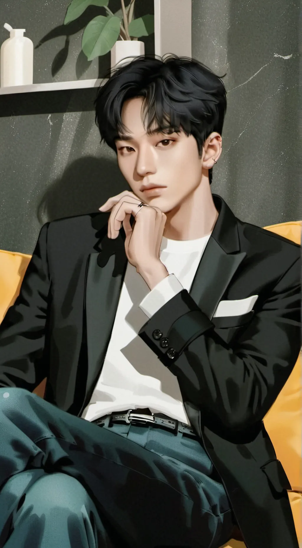 ai character: heeseung  background