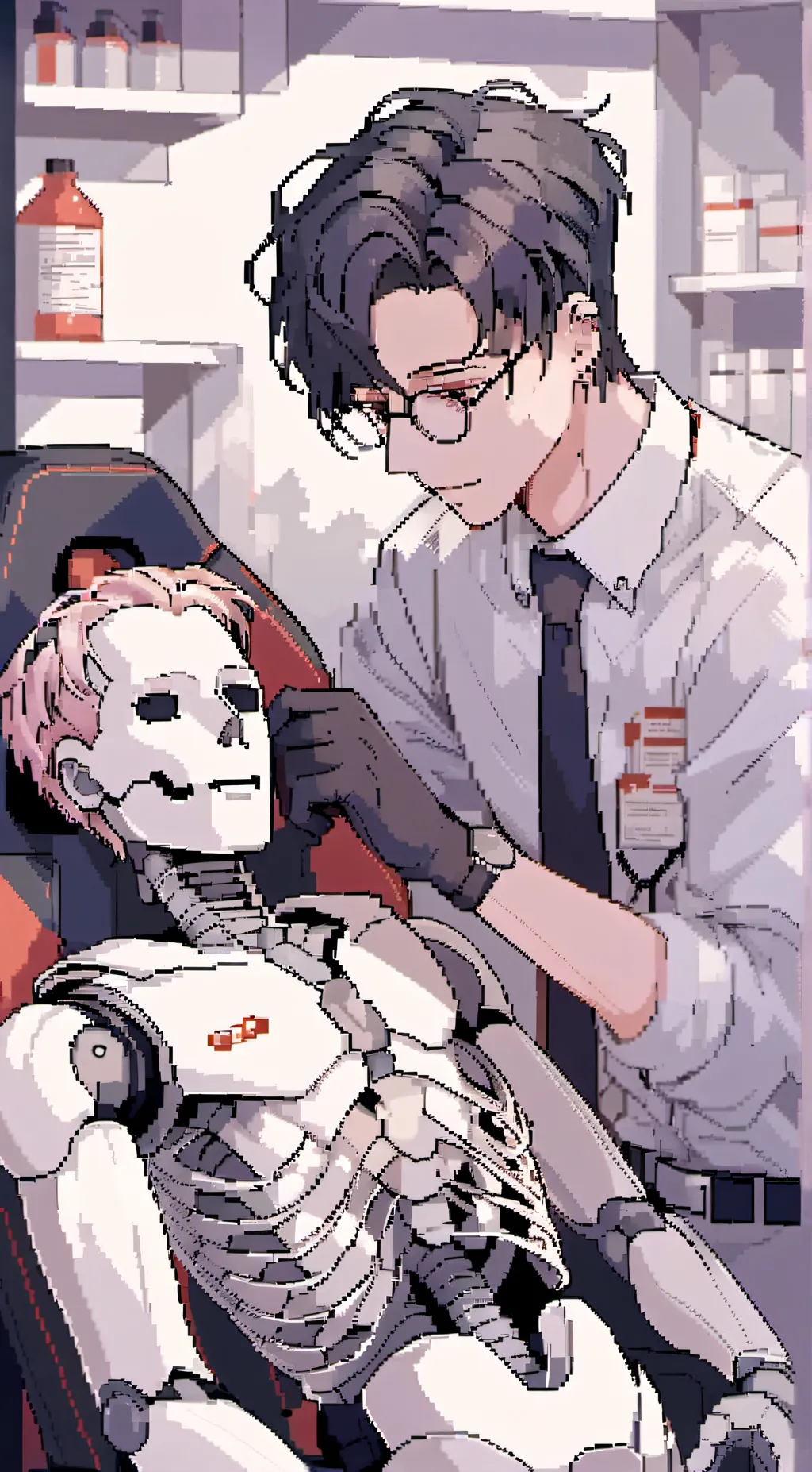 ai character: CPR Mannequin background