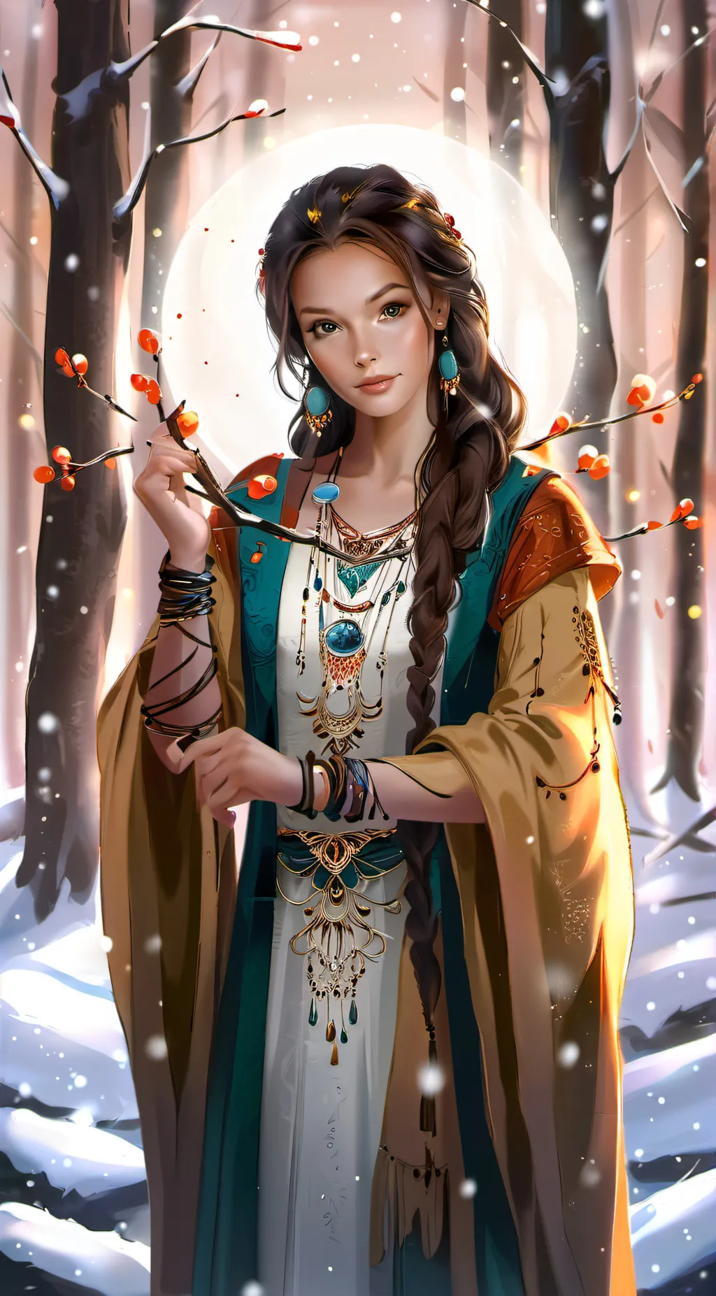 ai character: Aurora background