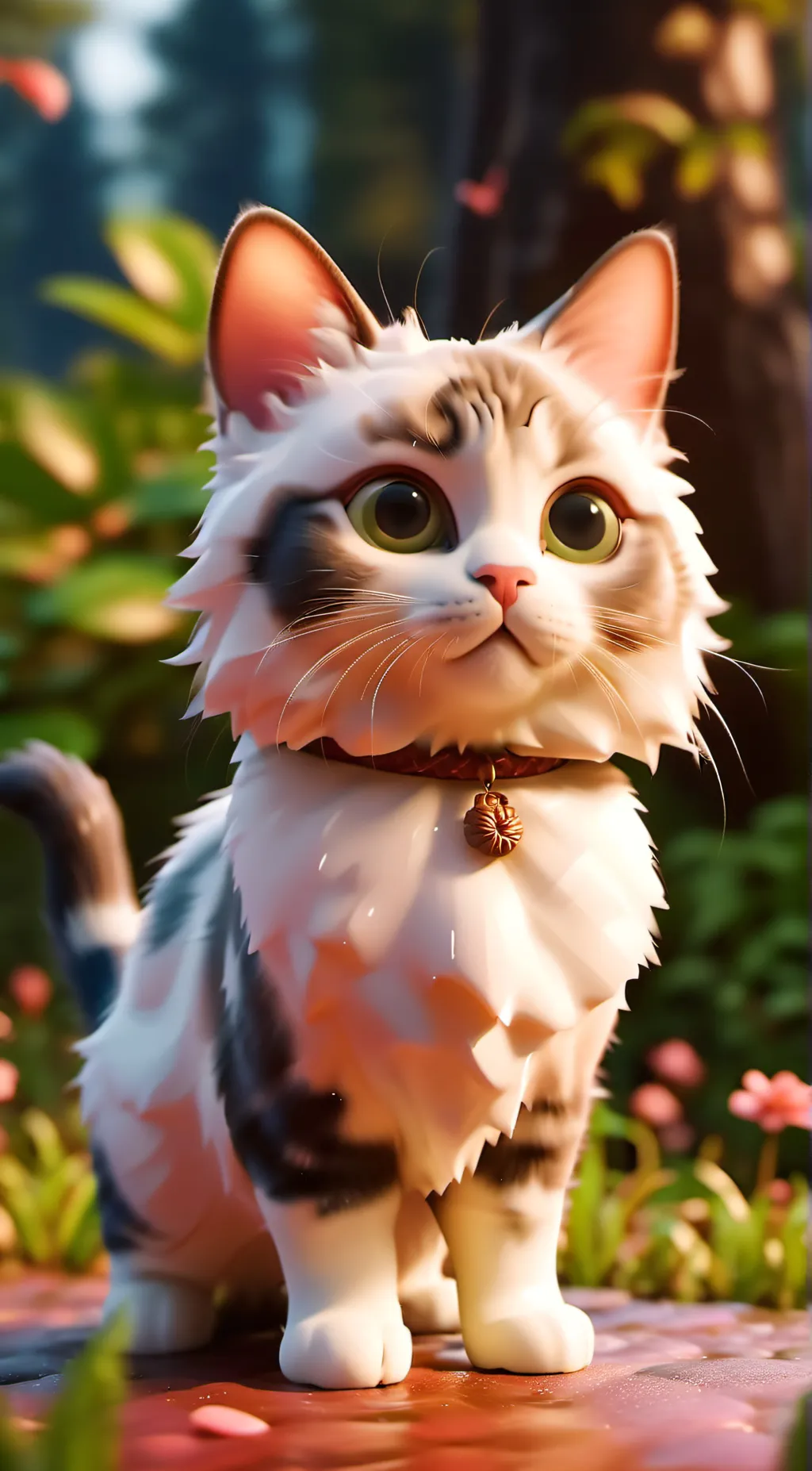 ai character: Meow  background
