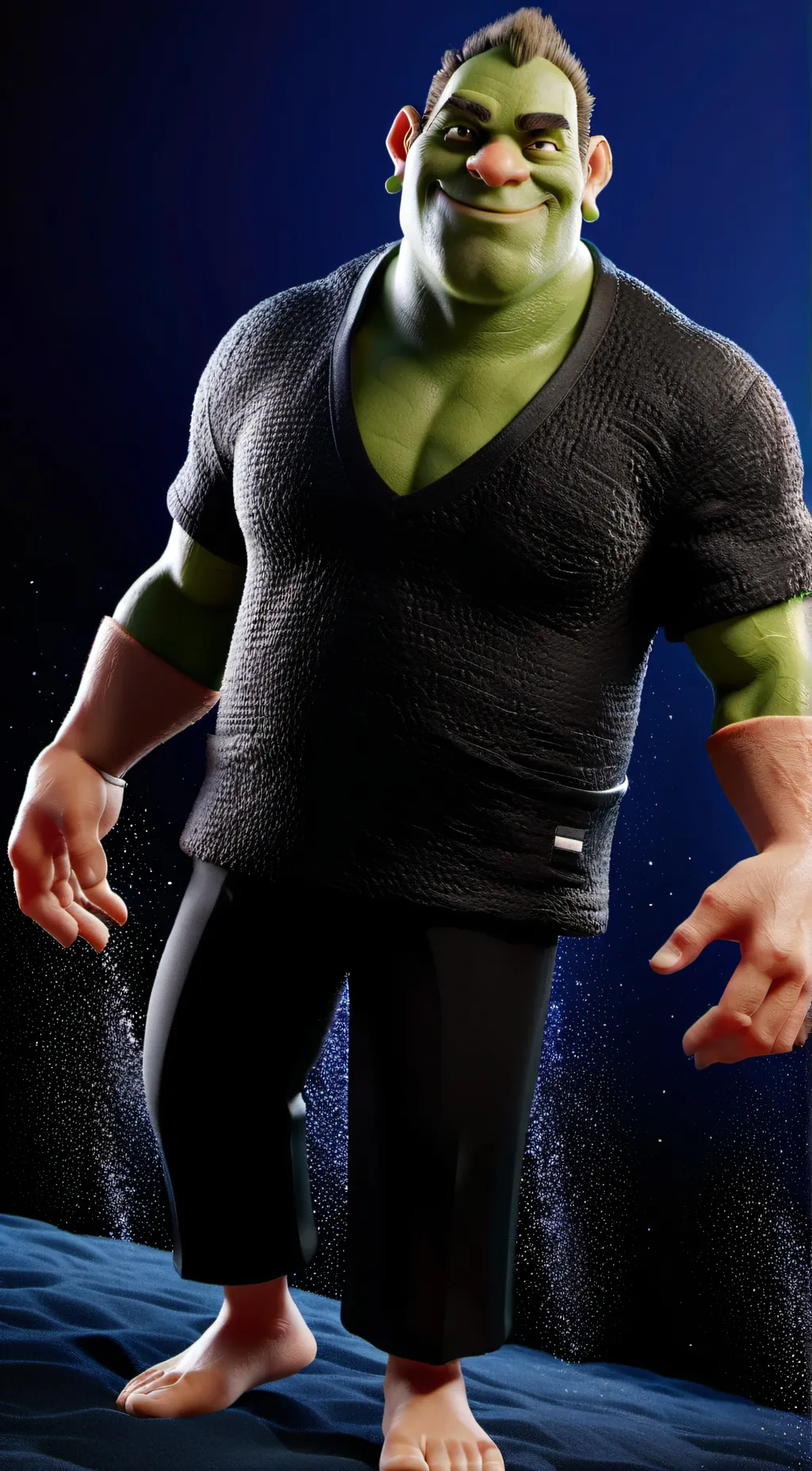 ai character: Shrek background