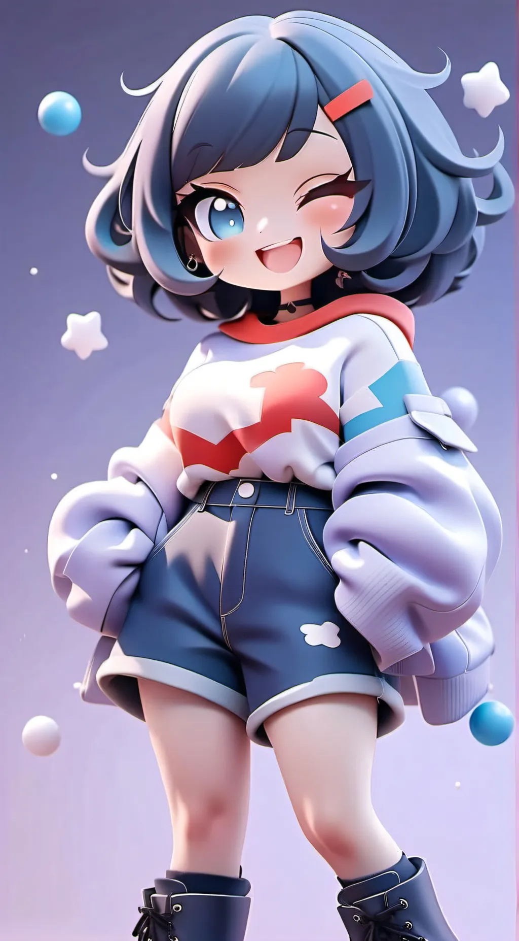 ai character: Crystal background