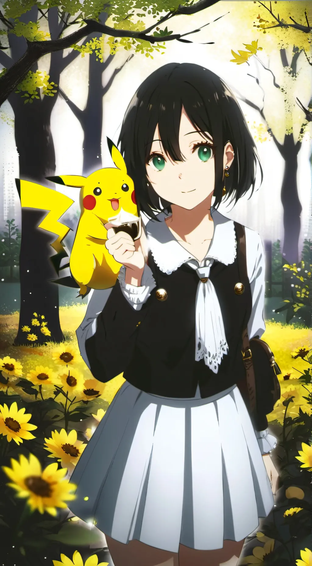 ai character: Pikachu  background