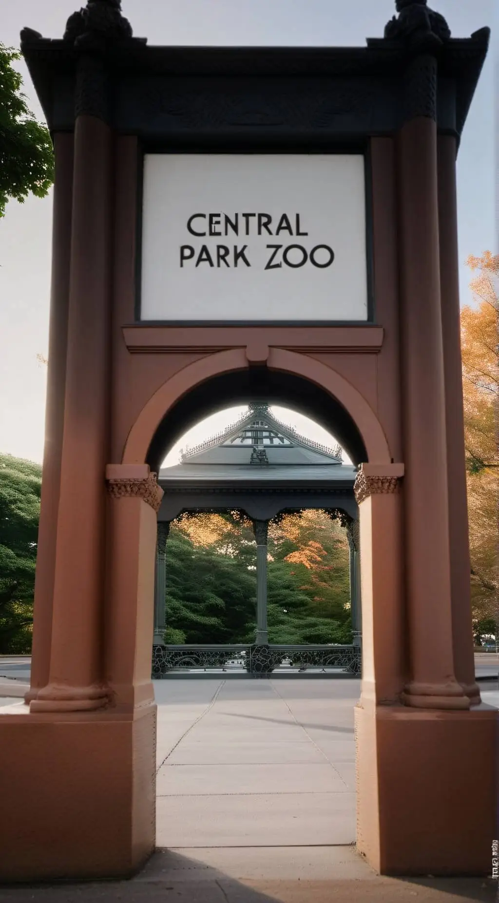 ai character: Central Park Zoo  background