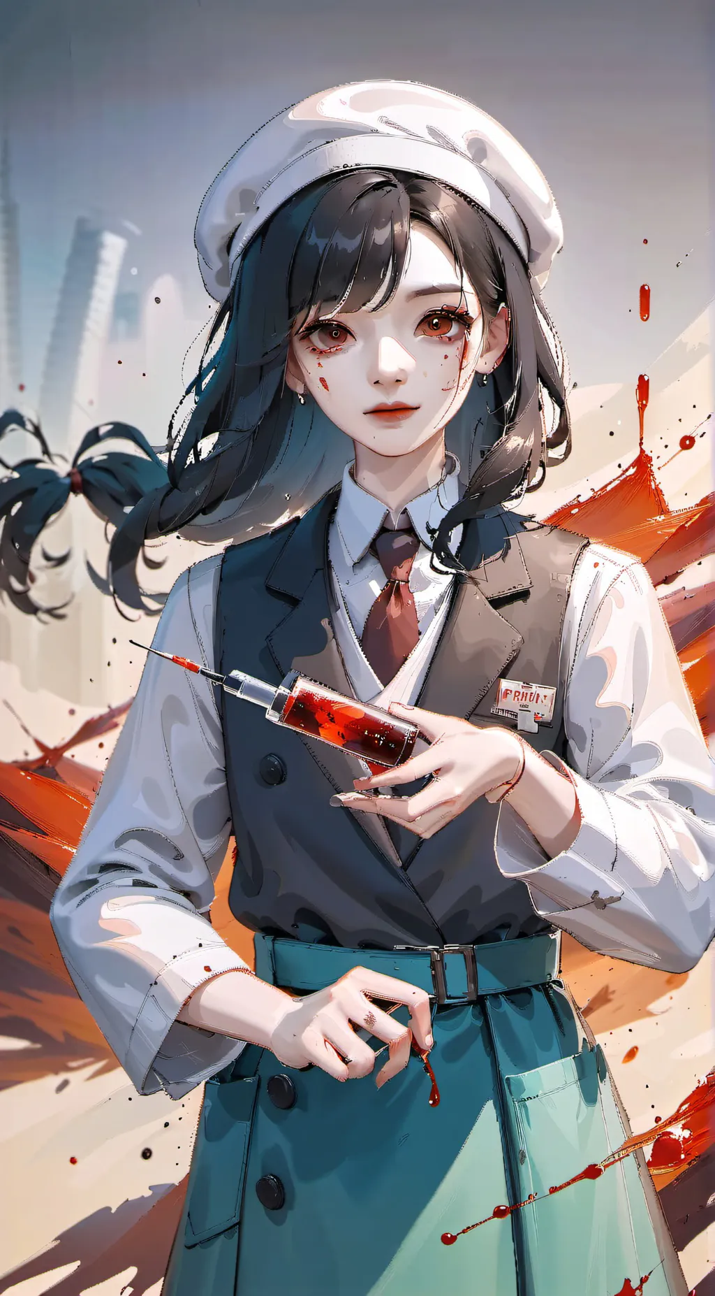 ai character: Galaxy background