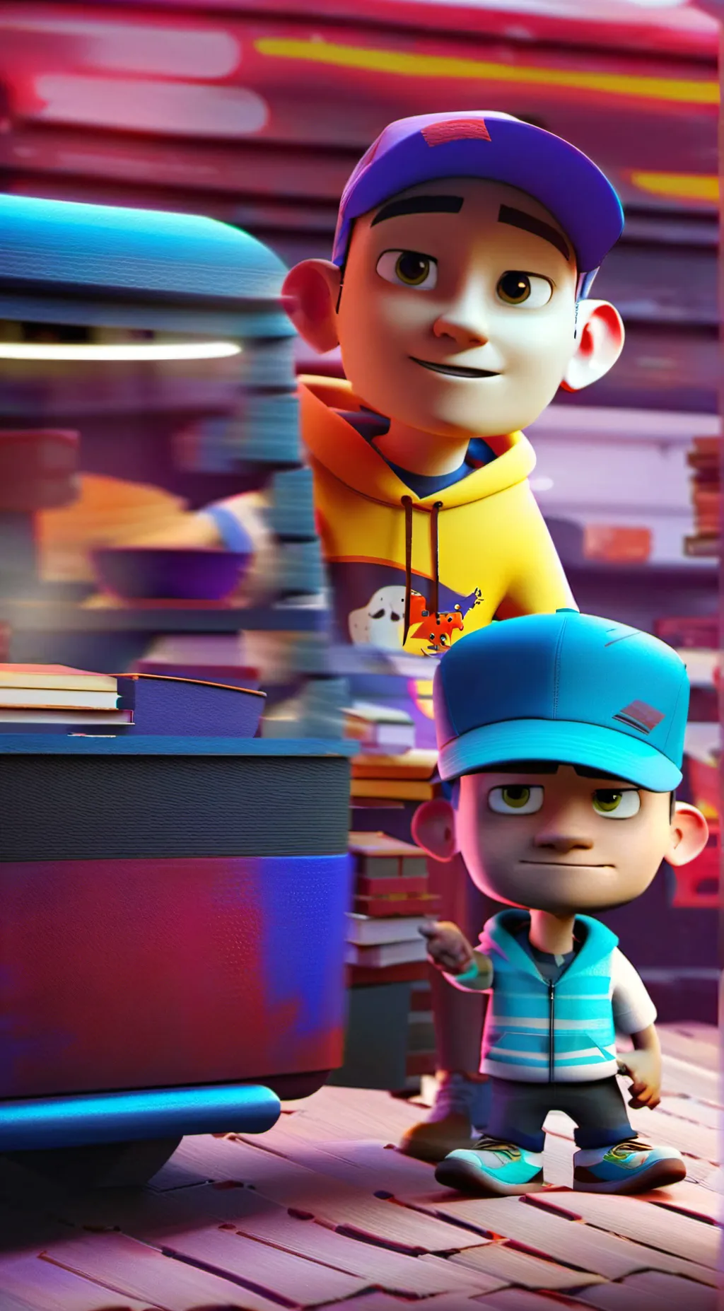 ai character: Pixar Eminem llll background