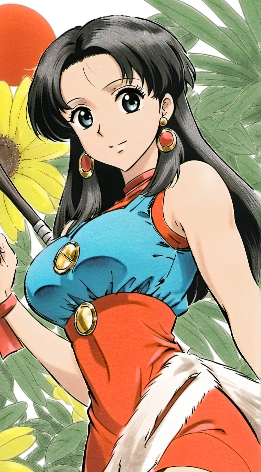ai character: Rose background