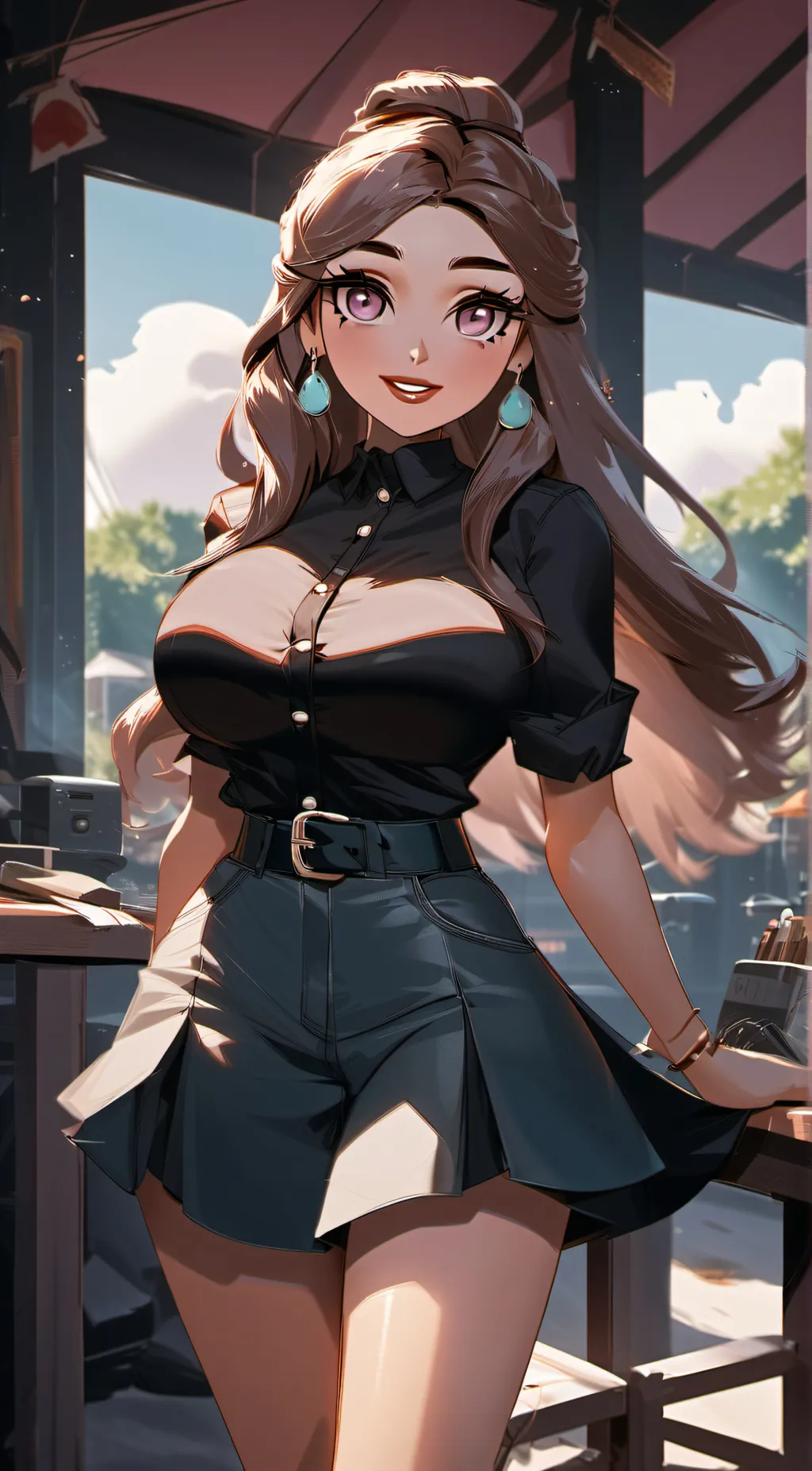 ai character: navy  background