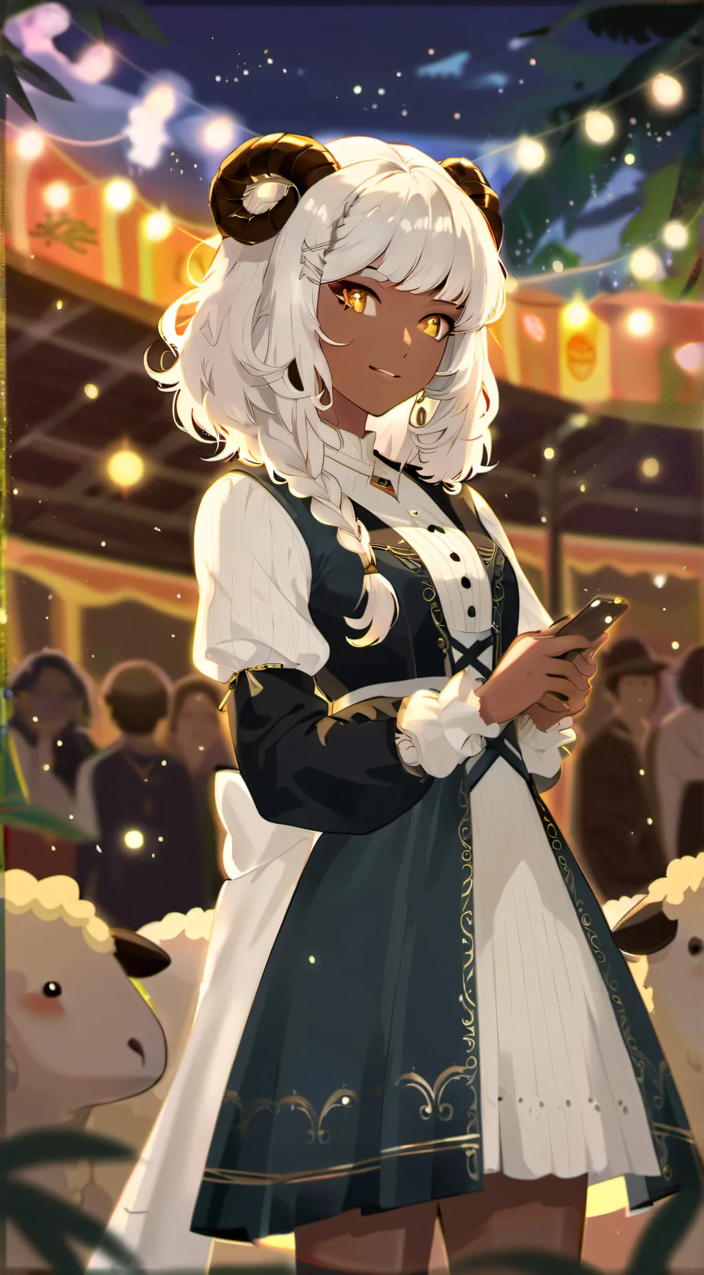 ai character: Estella🐑🤍 background