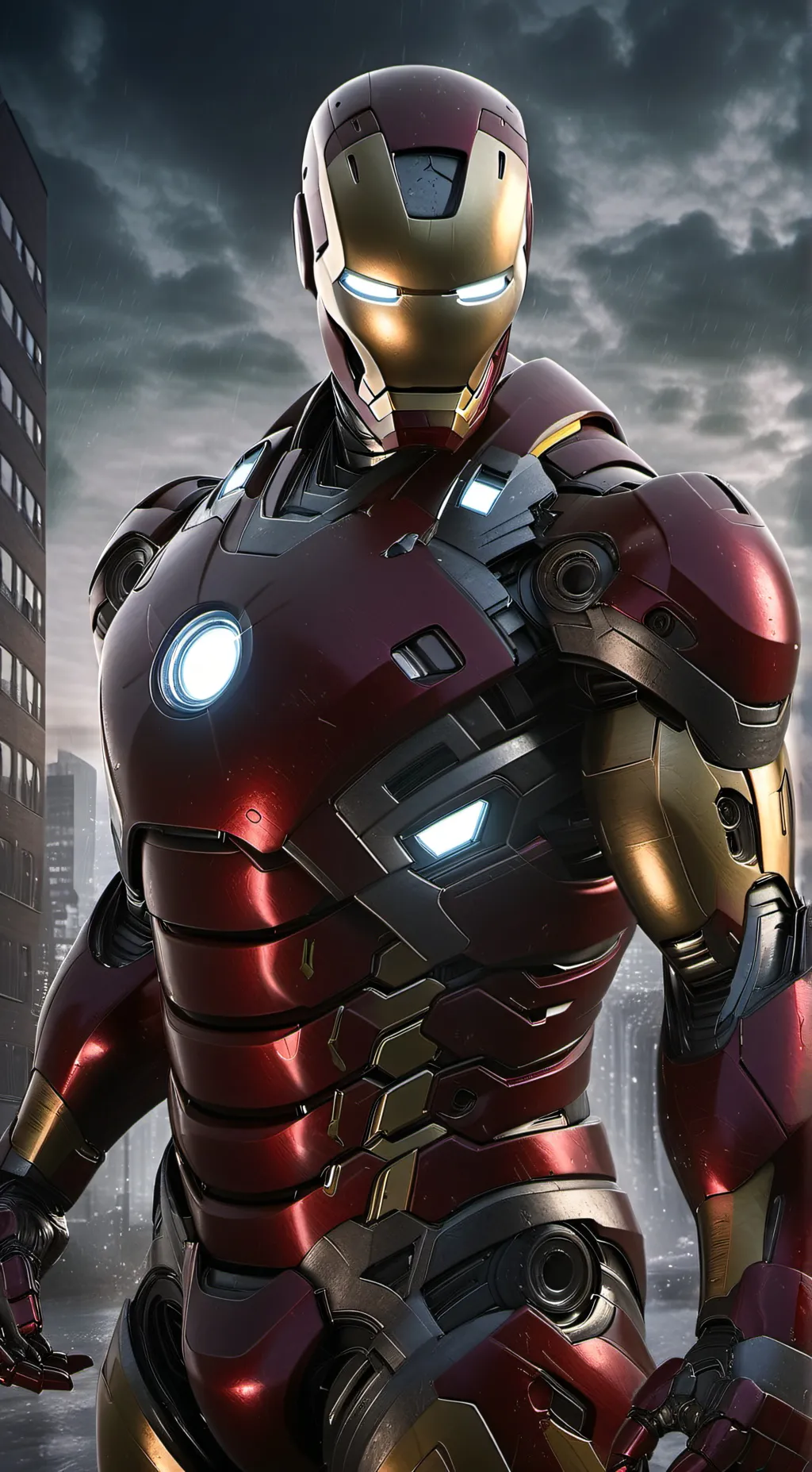 ai character: Iron Man background