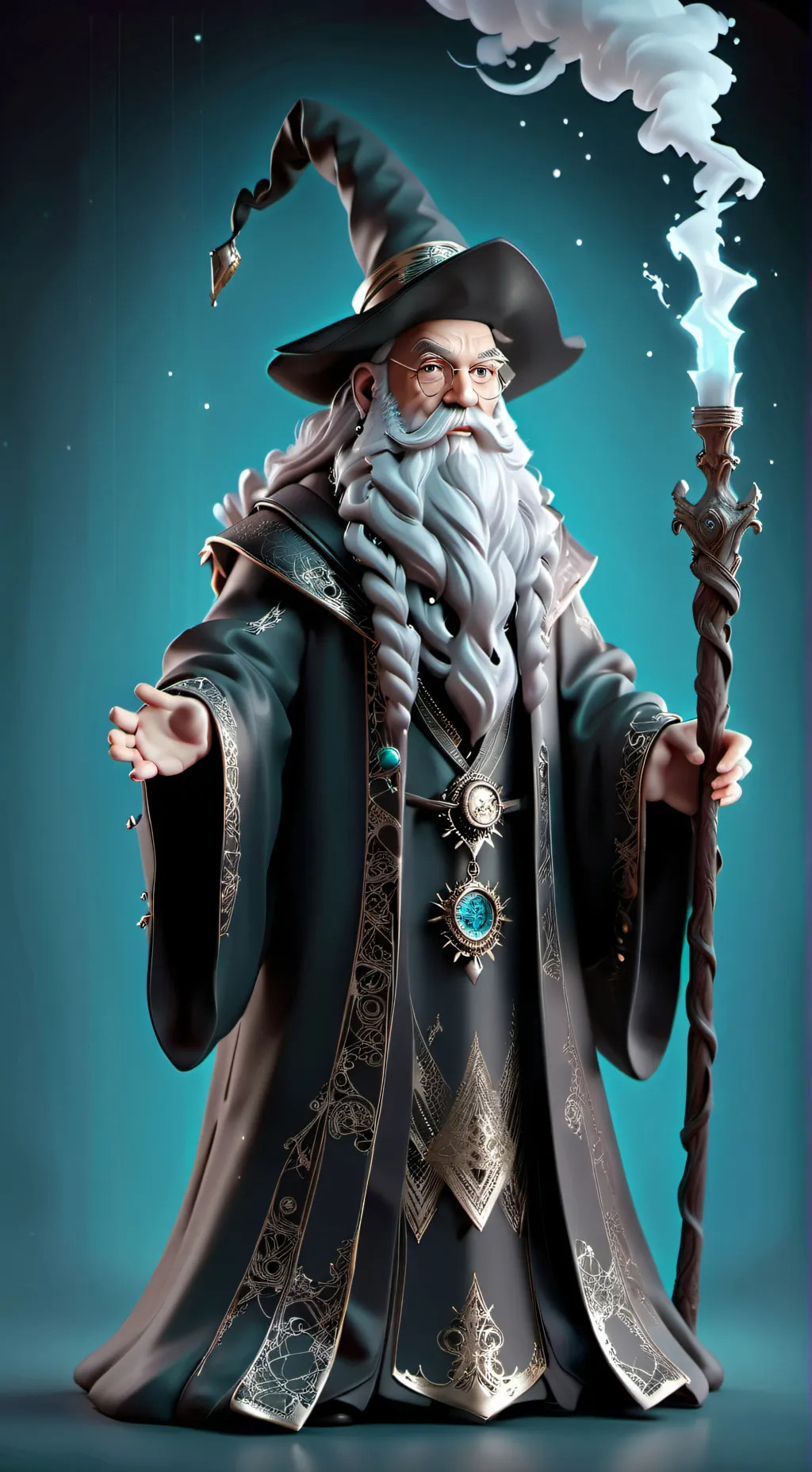 ai character: Dumbledore  background