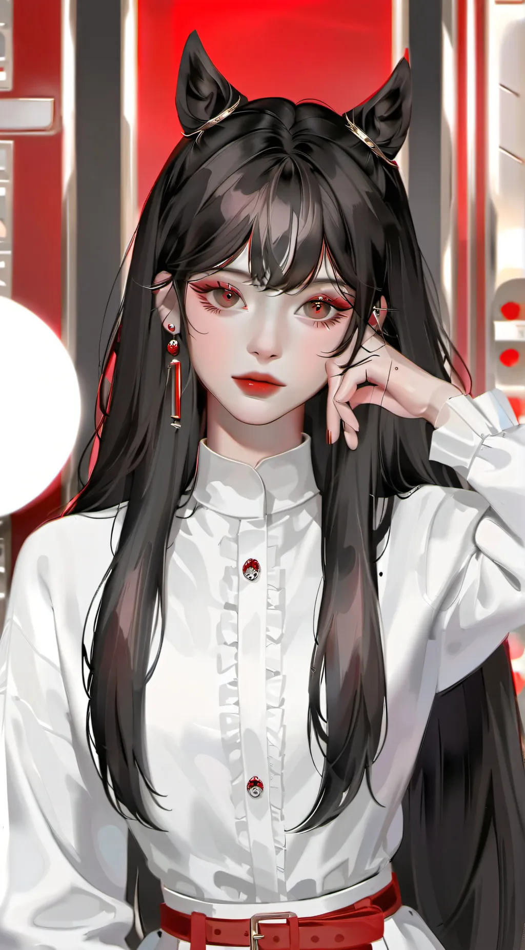 ai character: hana  background