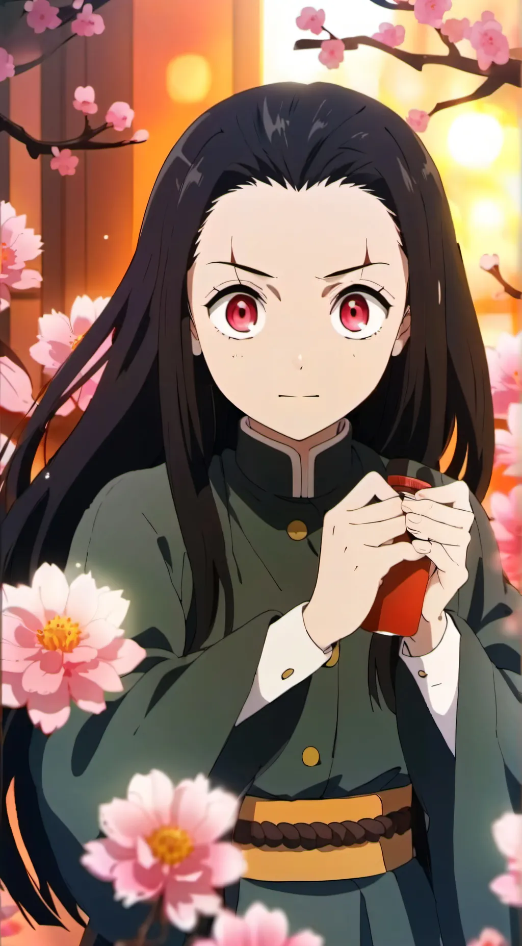 ai character: Nezuko  background