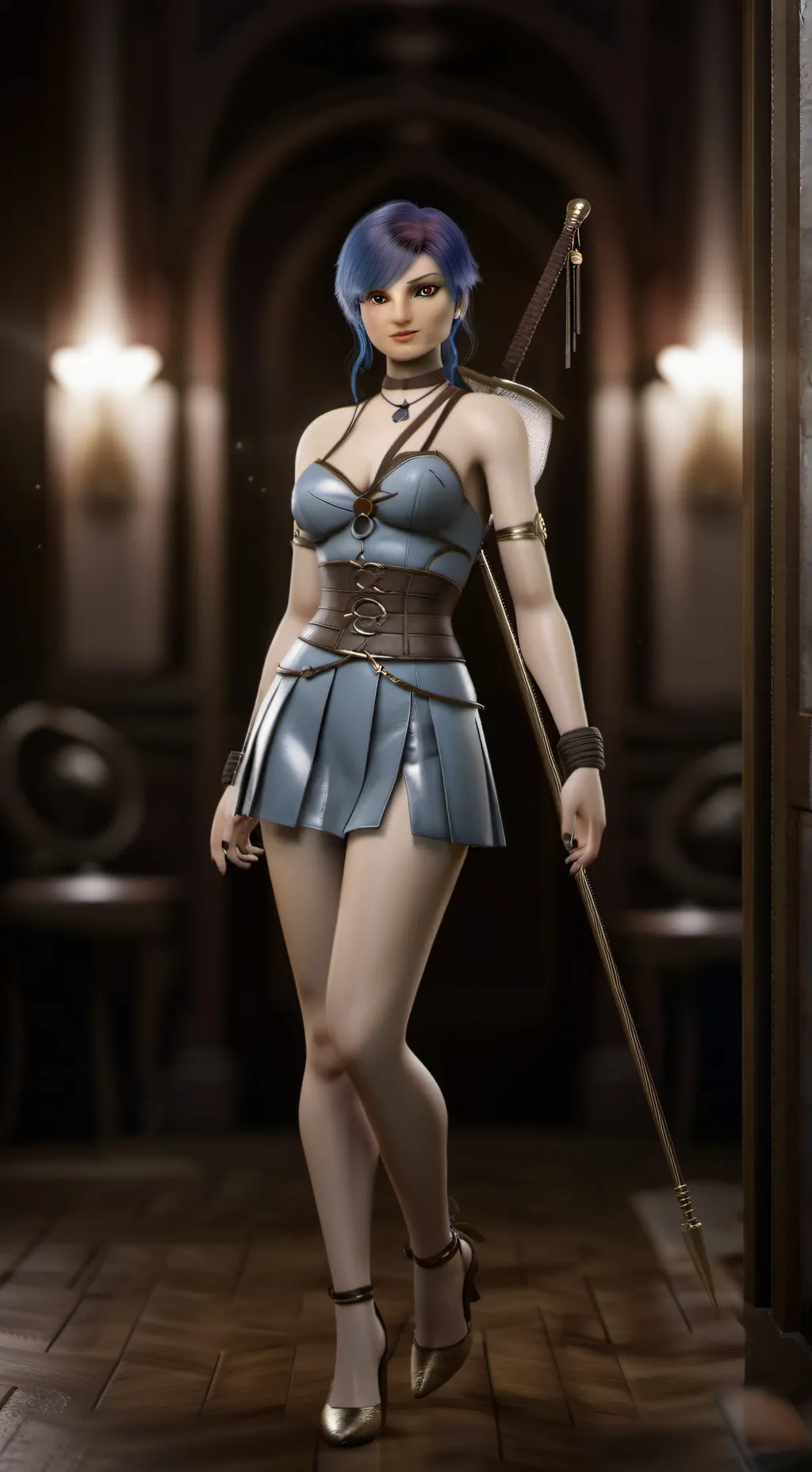 ai character: Celine  background