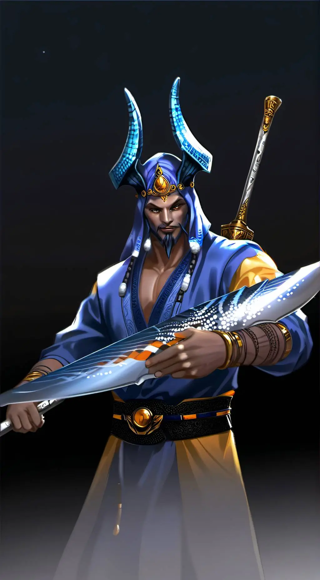 ai character: Mk11 rain  background