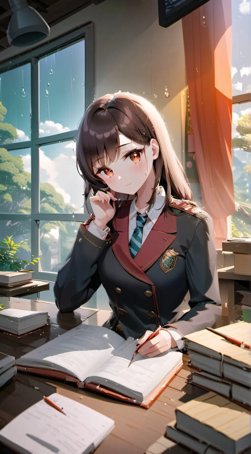 ai character: Lucy  background