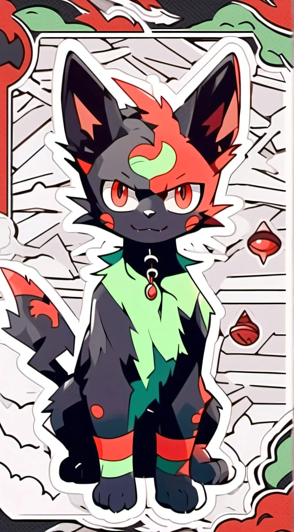 ai character: ellegaigue  background