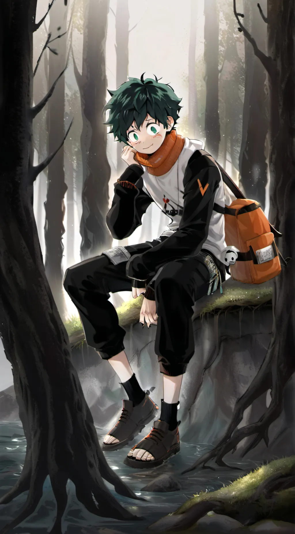 ai character: Deku background