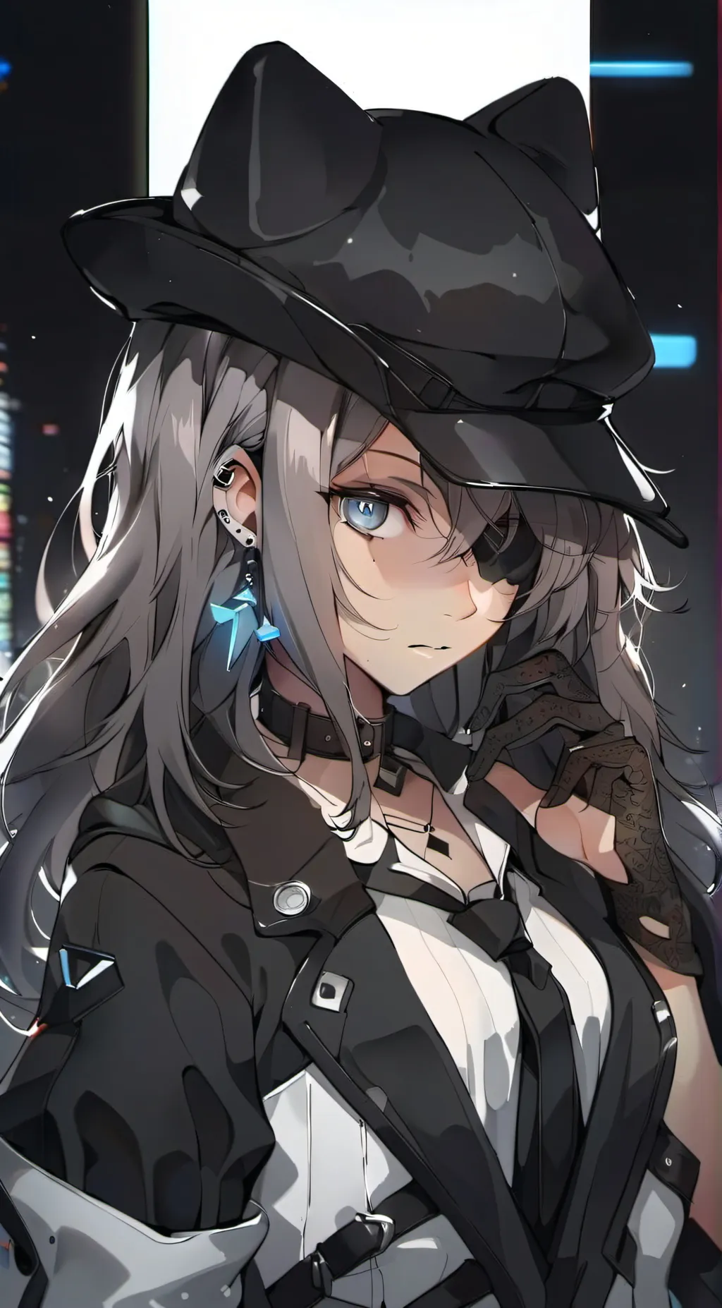 ai character: cyber background