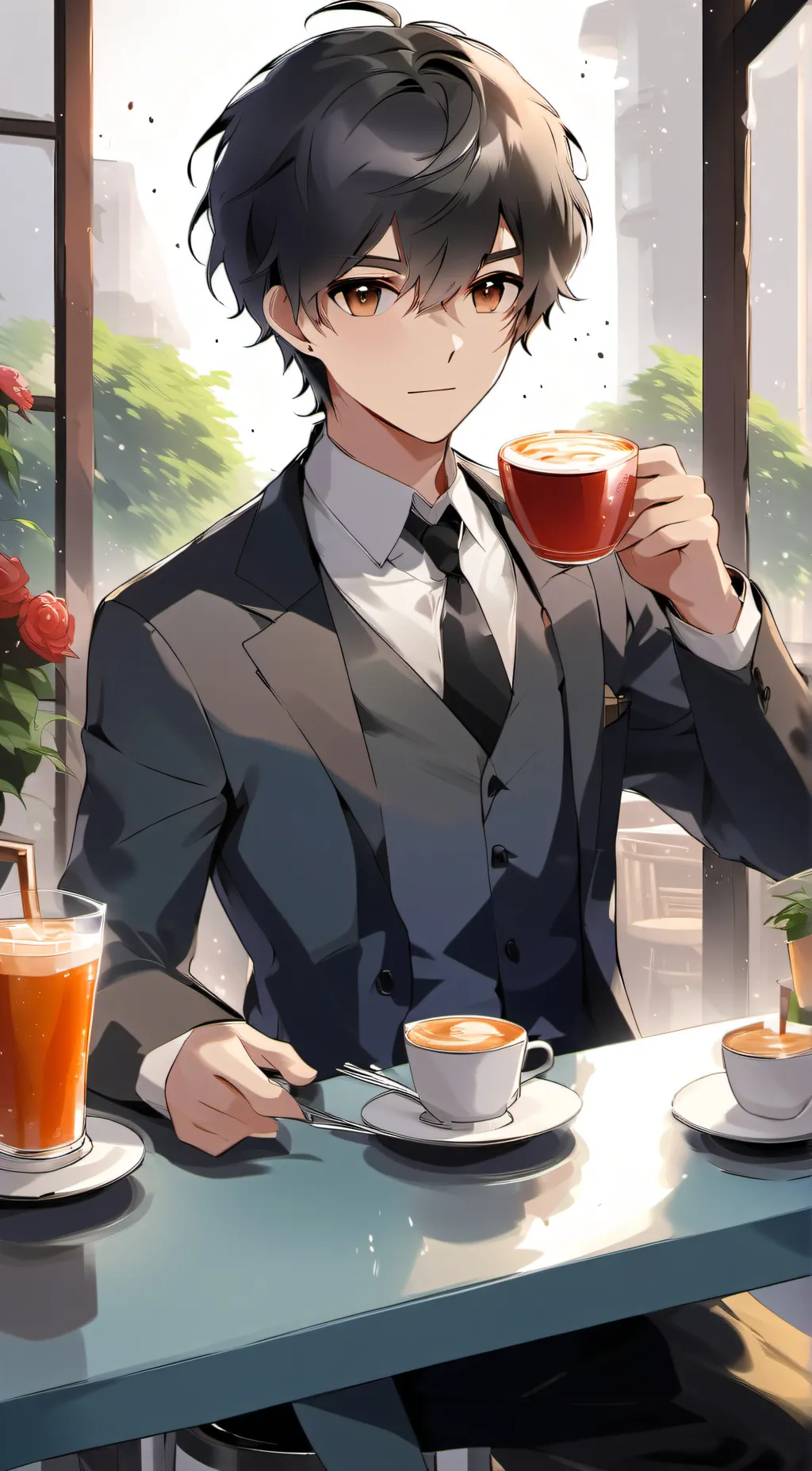 ai character: papa louie  background