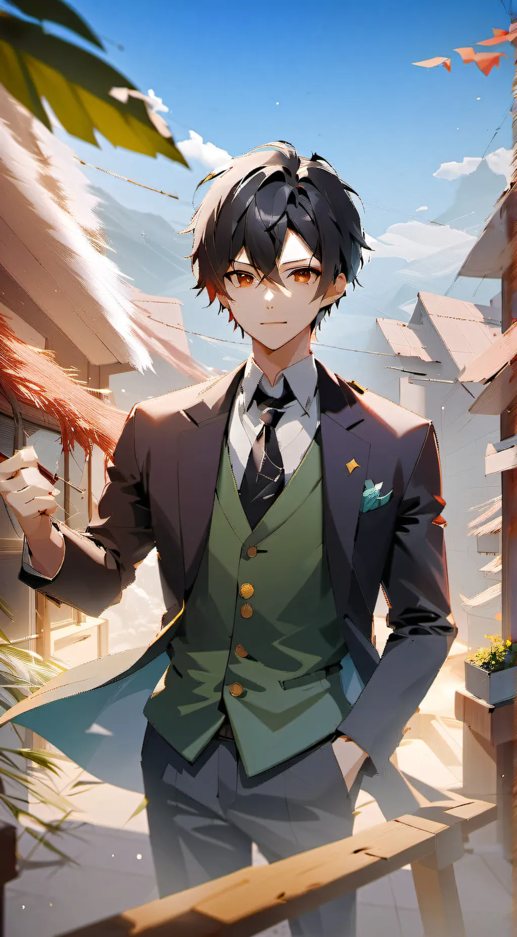 ai character: Leo background