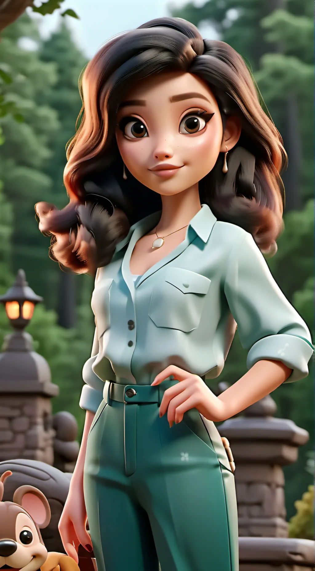 ai character: engel and Oliver  background