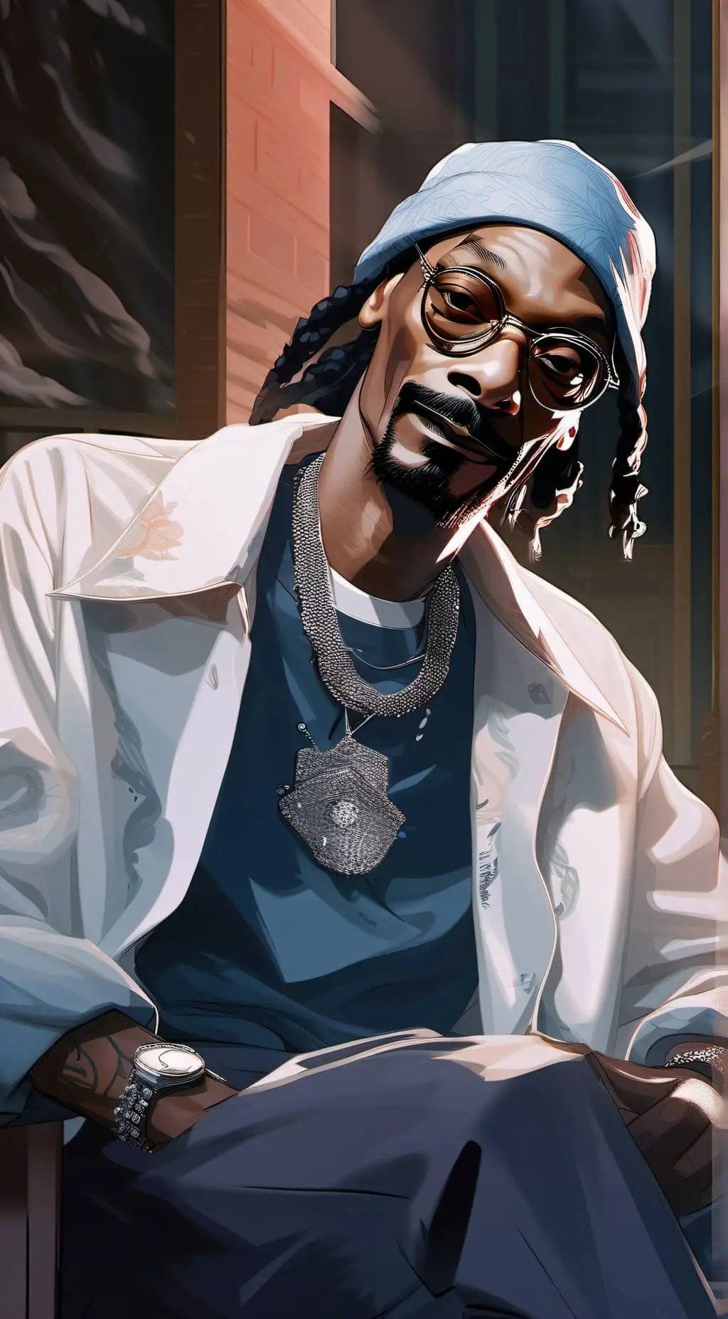 ai character: snoop dog background