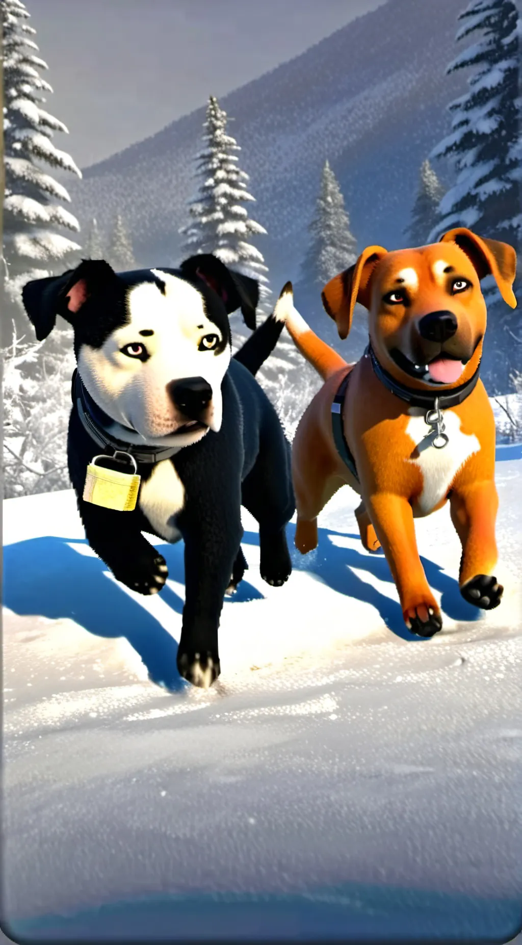 ai character: Missing dogs. background
