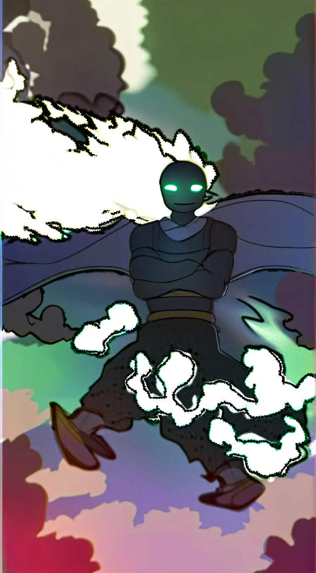 ai character: Nightmare Sans background
