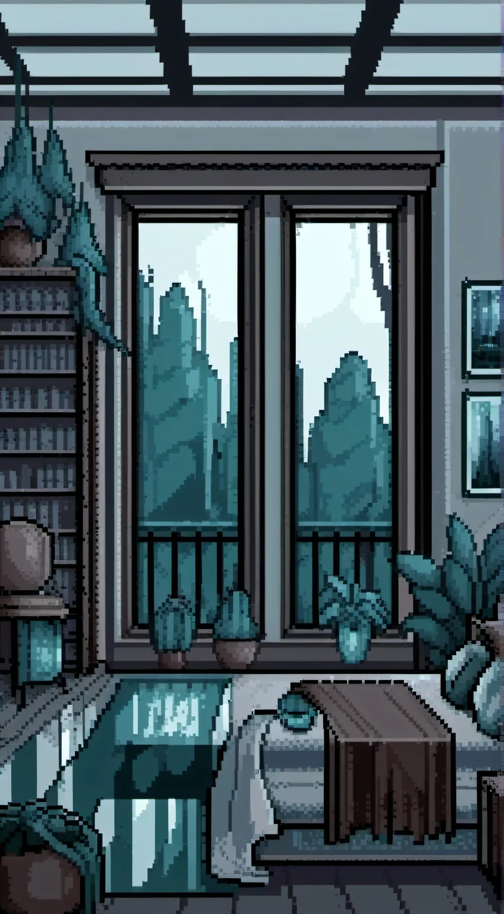 ai character: Sleep over background