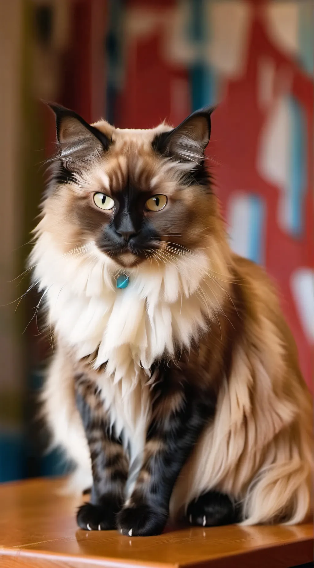 ai character: Cat background