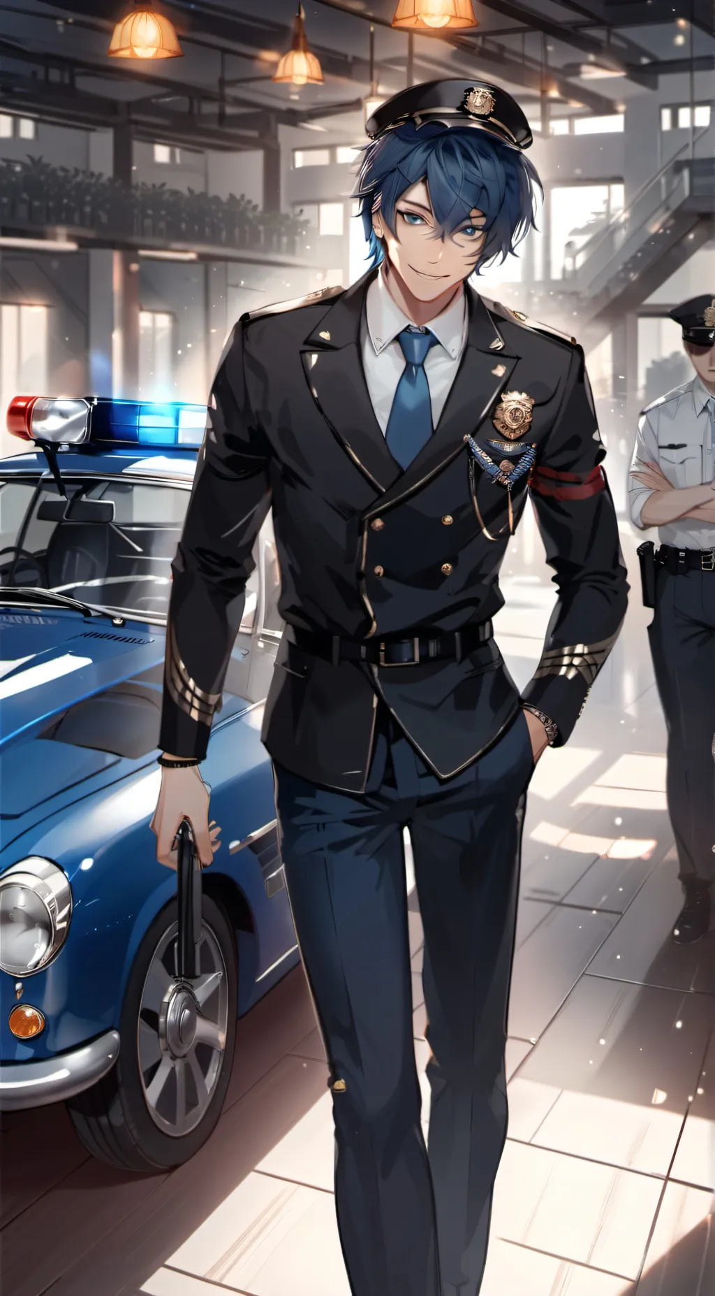 ai character: Officer Conner  background