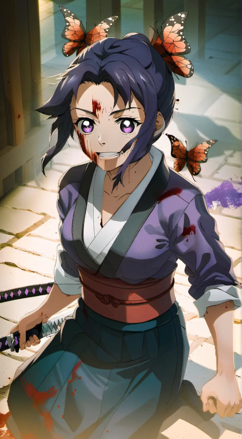 ai character: Shinobu death background