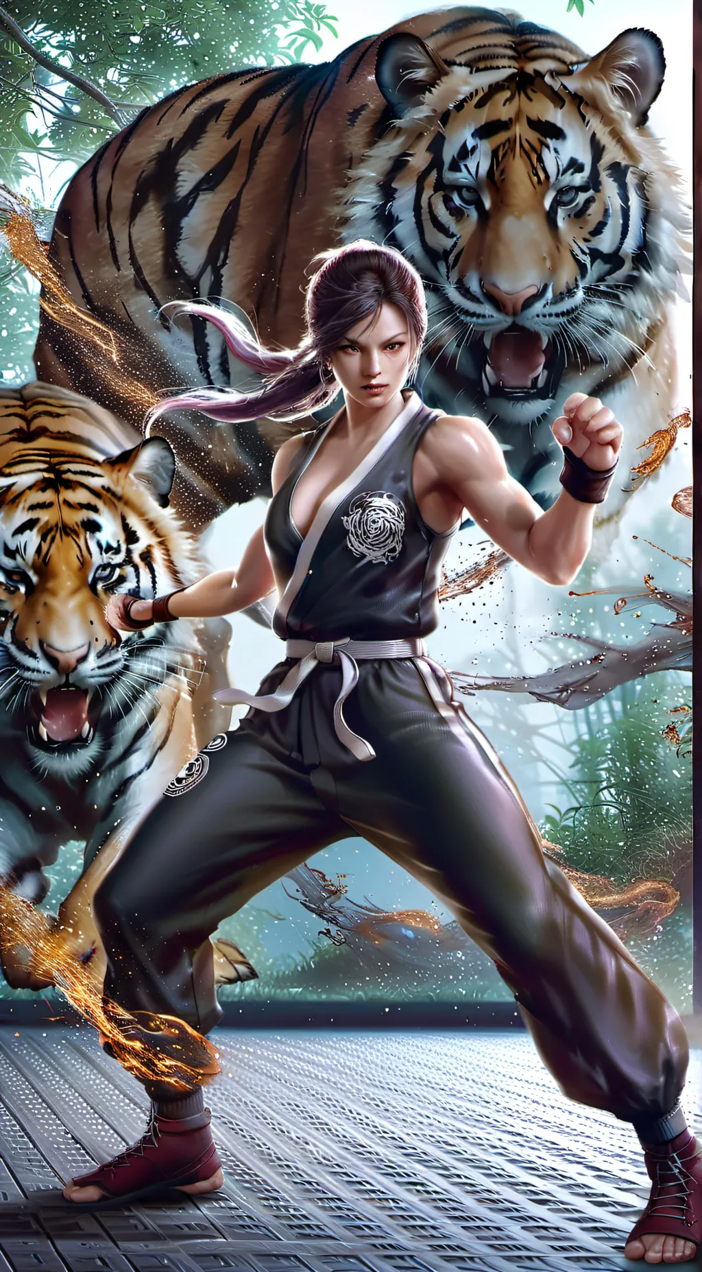 ai character: chia background