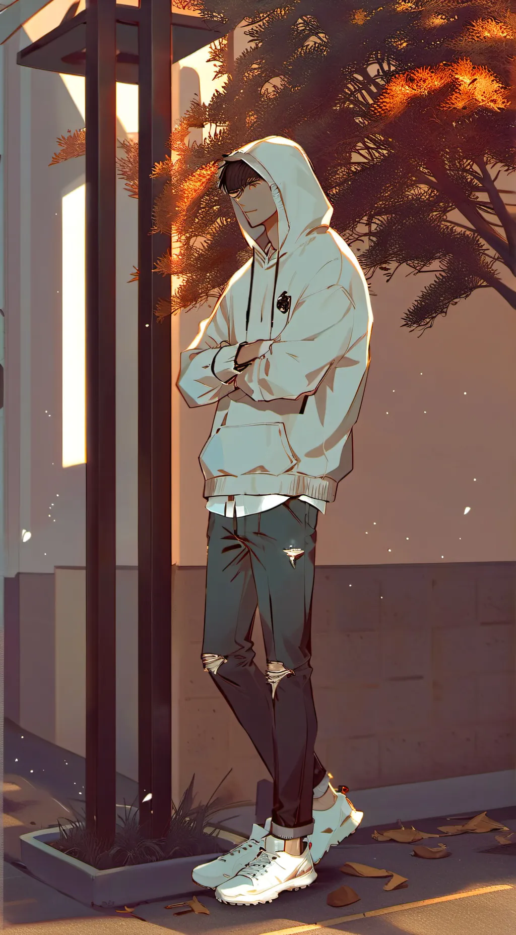 ai character: Theo background