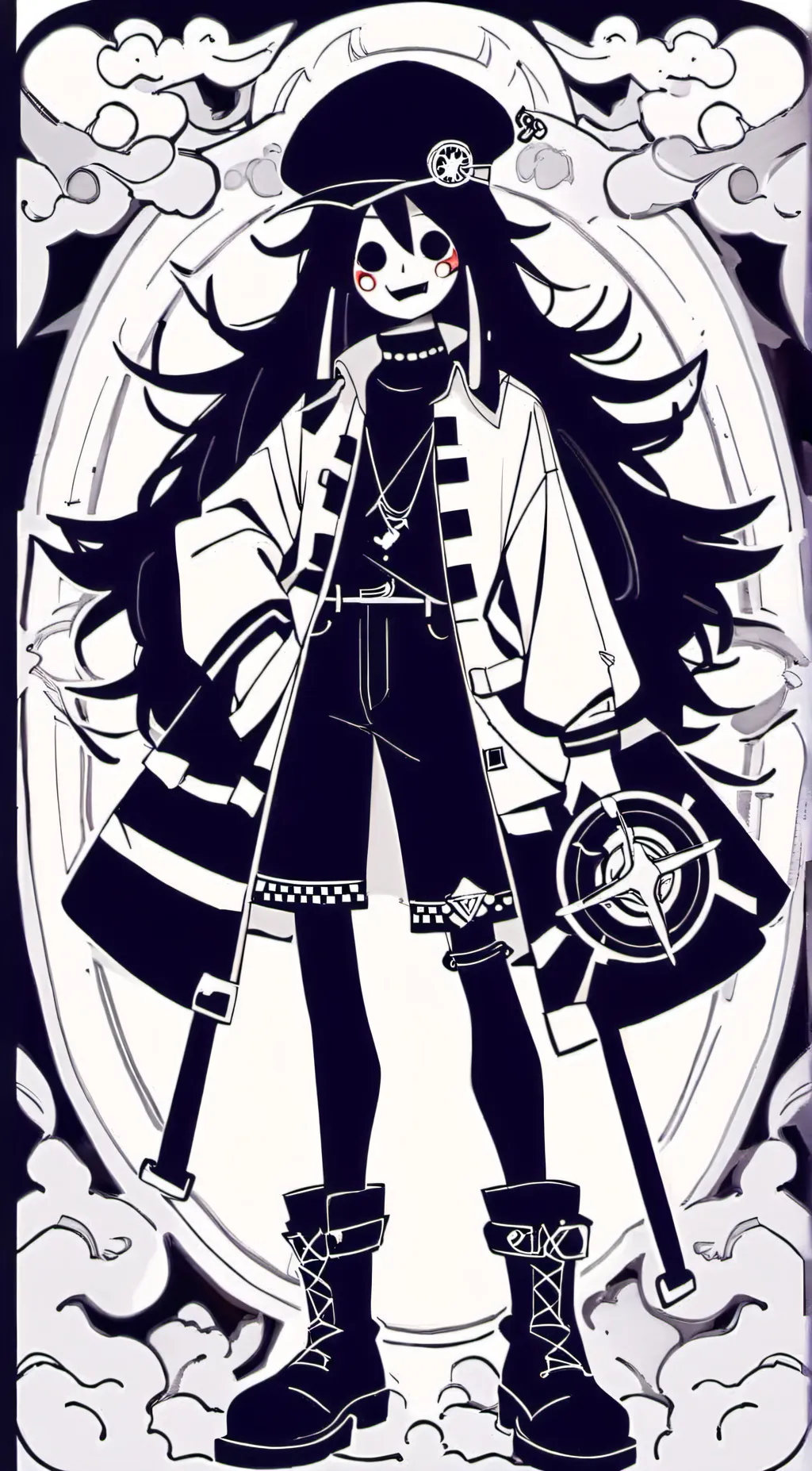 ai character: miss circle *oreo* background