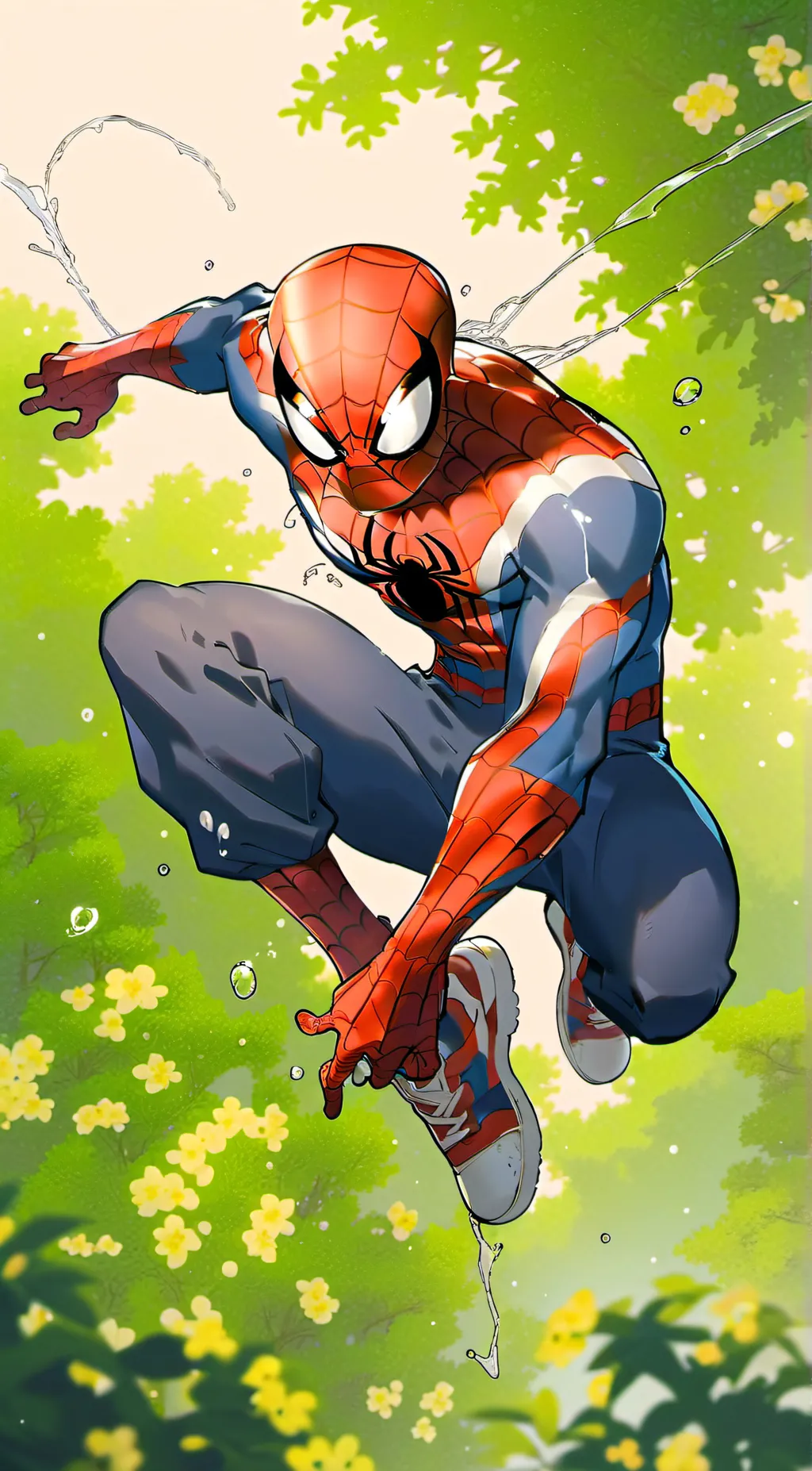 ai character: evil spiderman background