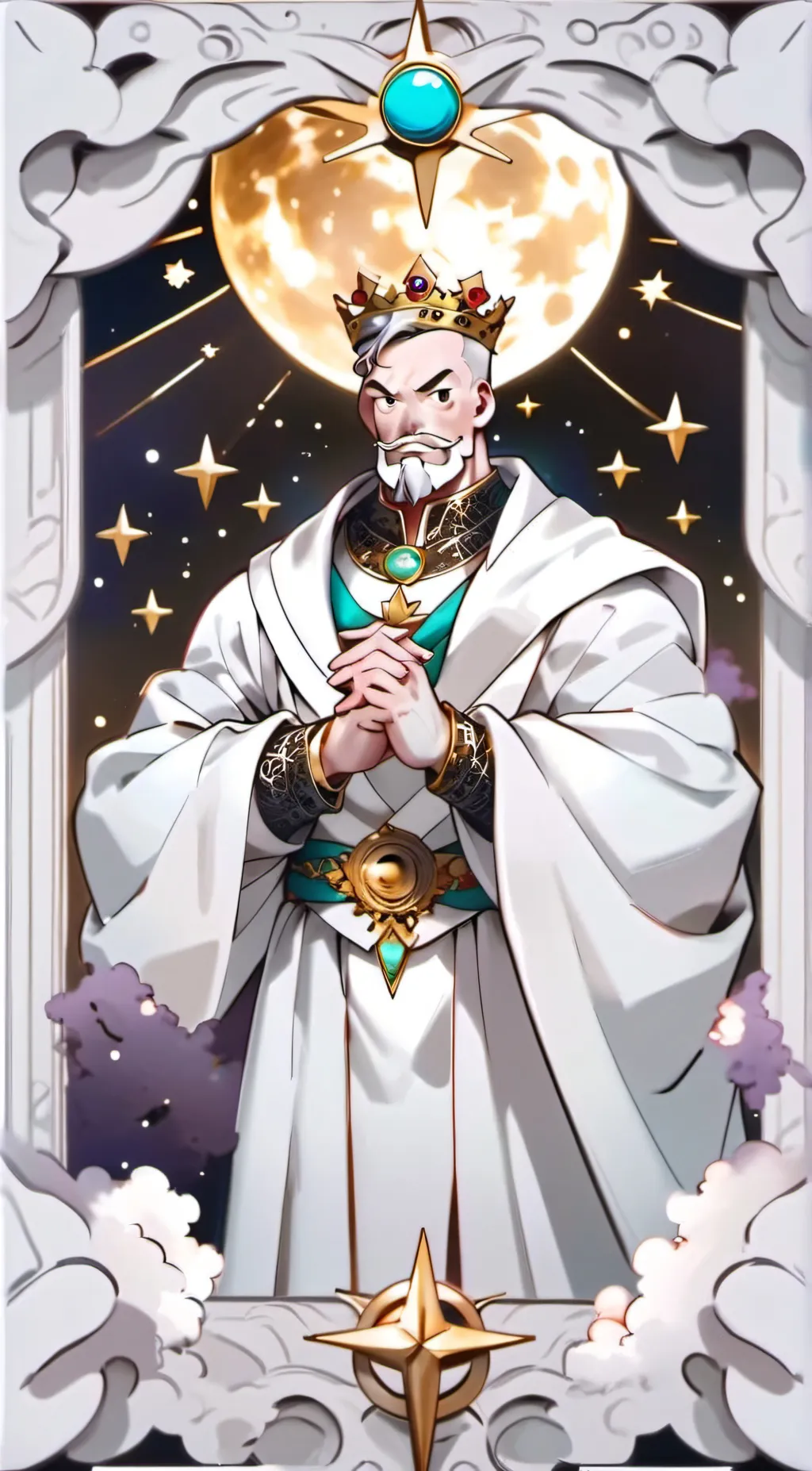 ai character: king of galaxies  background