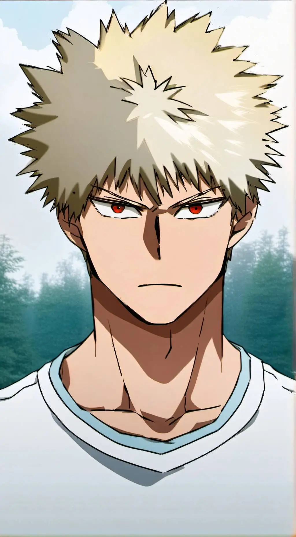 ai character: Bakugo Katsuki background