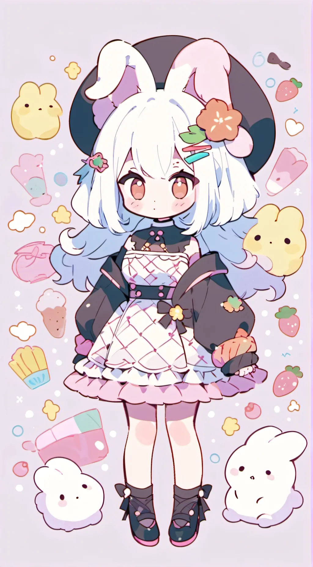 ai character: Bun bun background