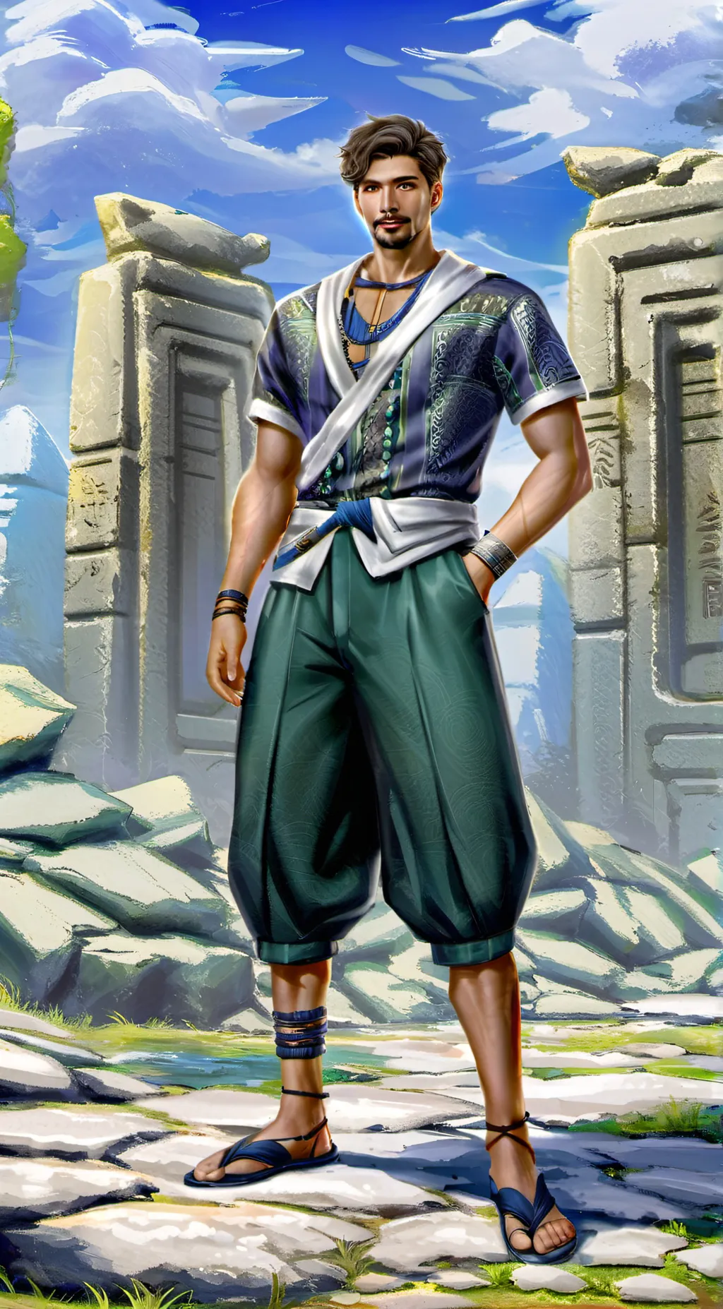 ai character: Titan background